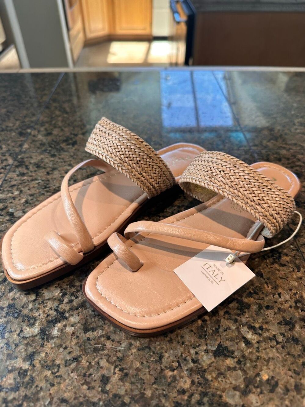 NWT Mariella leather sock sandals